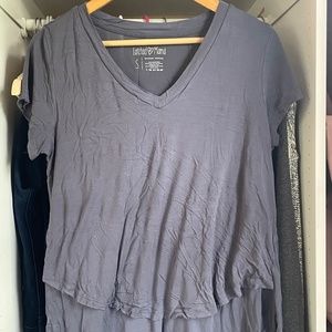 Latched Mama V-Neck Nursing Tee, Small